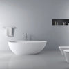 66.9"  freestanding solid surface soaking bathtub for bathroom