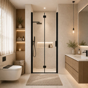 32-35 x 72 in Folding Pivot Shower Door - 32-33.2 x 72 in view 1