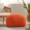 Hollis Knitted Cotton Pouf Cube 20 x 20 x 16 Pouf