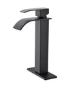 Waterfall Spout Bathroom Faucet,Single Handle Bathroom Vanity Sink Faucet