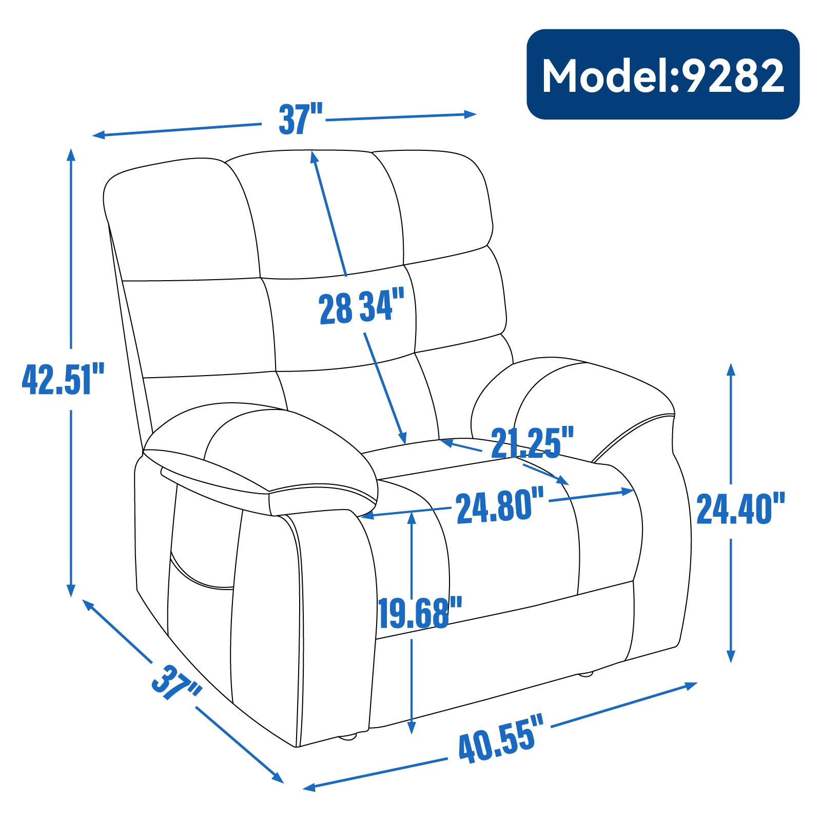 Lift Recliner Chair Heat Massage Dual Motor Infinite Position Up to 350 LBS Large Electric Power Lift Recliners with Power-Remote, Medium-firm and Heavy duty, Grey