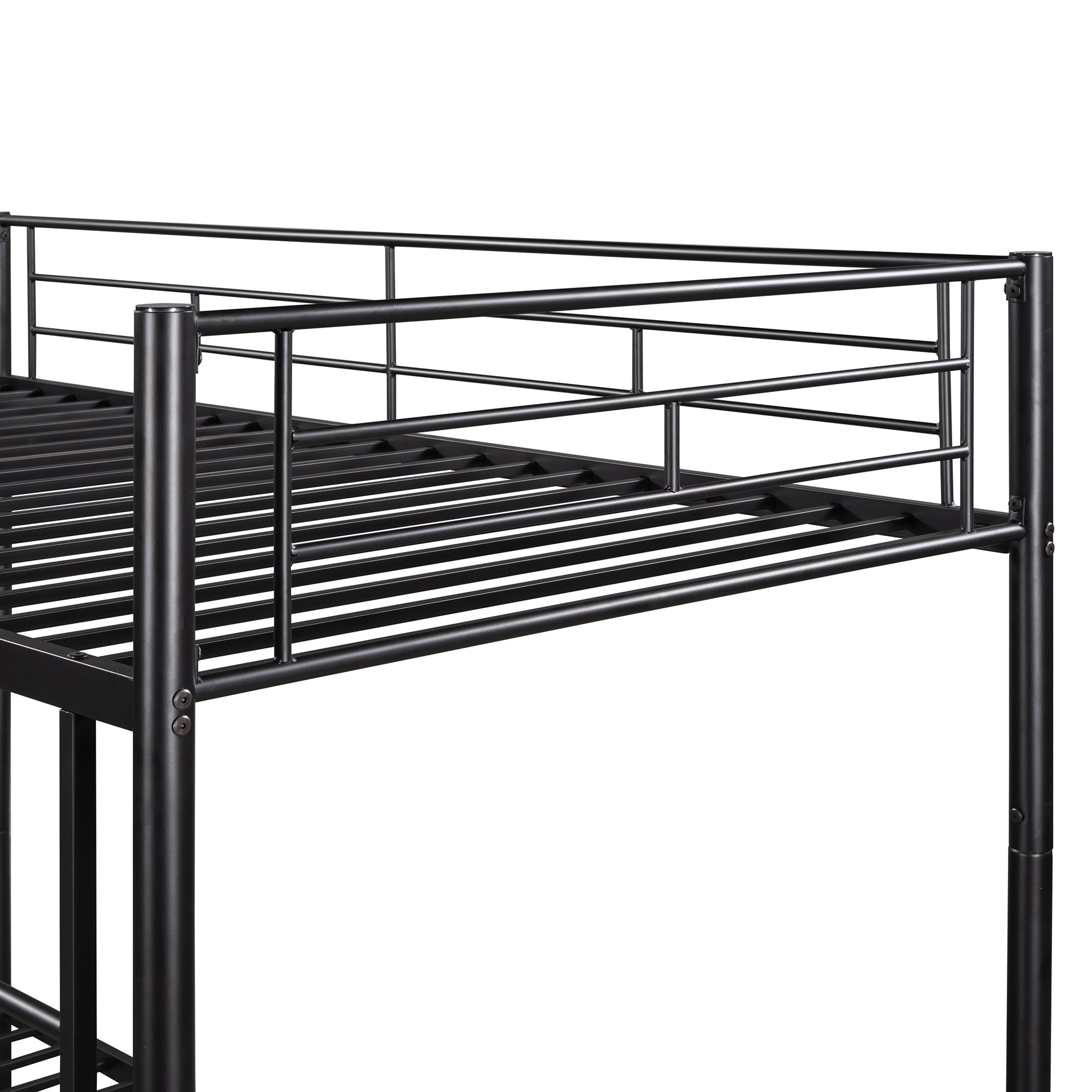 Twin Over Twin Metal Bunk Bed (Black) ( old sku: MF189201BAA )