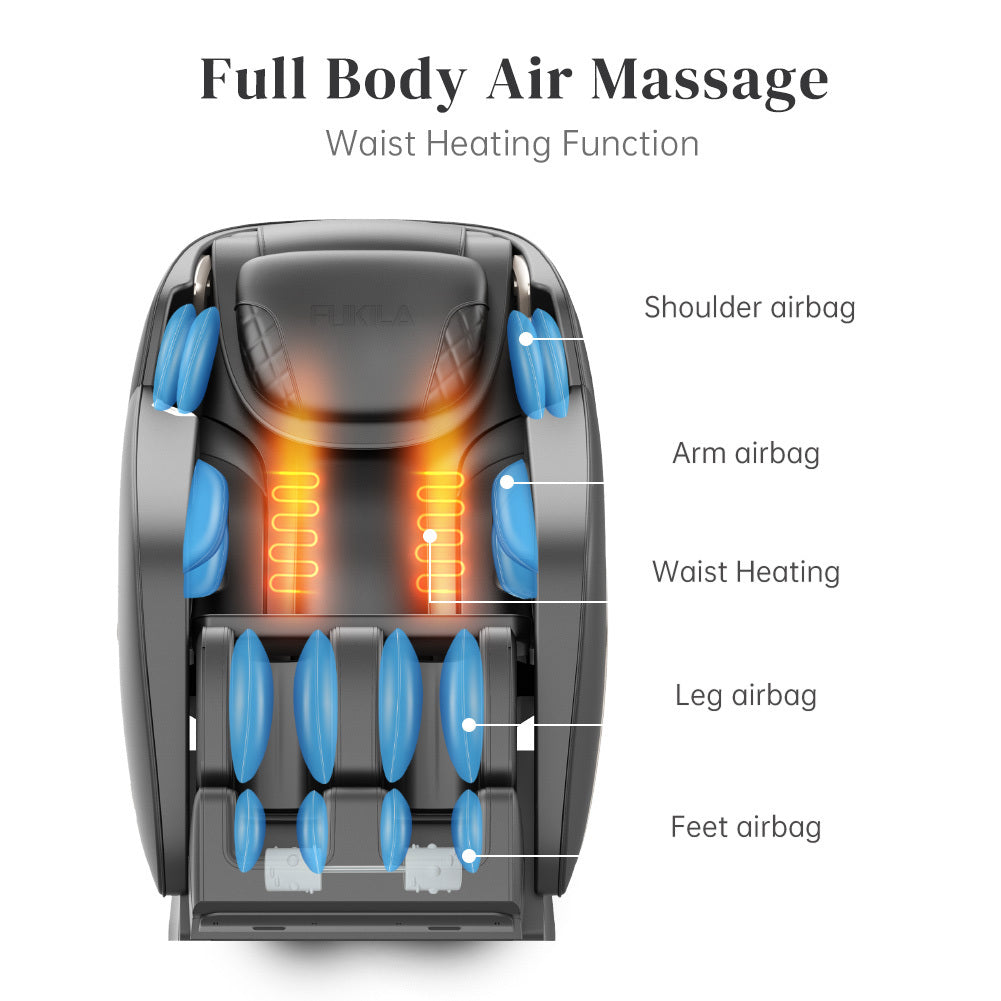 Massage Chair, Zero Gravity Shiatsu Massage Chairs Full Body and Recliner SL-Track Massage Chair with Bluetooth Speaker,Anion,Thai Stretch,USB Charing,Heating and Foot Roller Massager