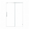 Sliding shower door 60x76 inch chrome finish front view