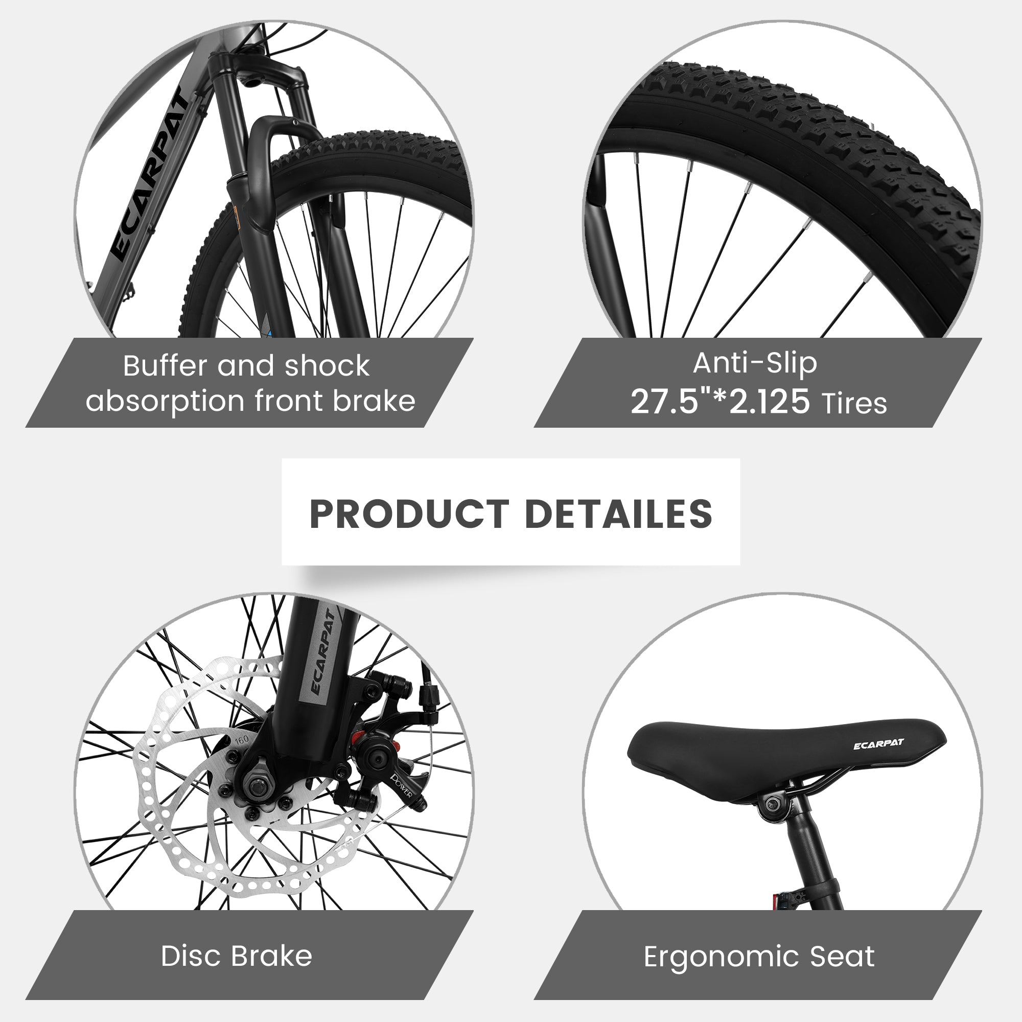 A2757 27 Inch Mountain Bike 21 Speed, Suspension Fork, Aluminum Frame Disc Brake, Mountain biking for both men and women.