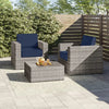 Fully Assembled Rattan Wicker 2-Person Seating Set with Cushions