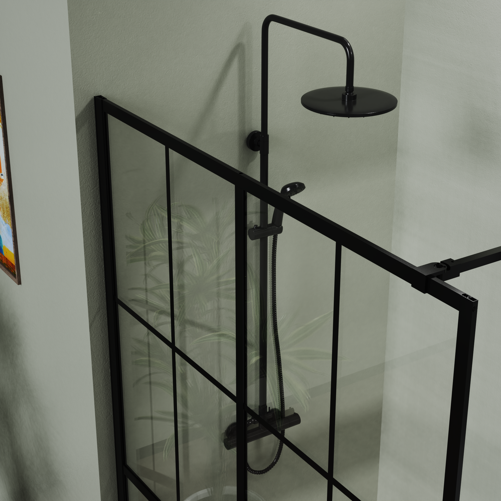 46 x 72 shower screen dimensions and panel layout