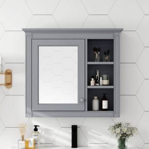 Modern medicine cabinet 30 in. mirrored front, main view