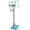 Portable Basketball Goal System with Stable Base and Wheels, use for Indoor Outdoor teenagers youth height adjustable 5.6 to 7ft Basketball Hoop 28 Inch Backboard