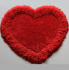 Heart Shape Hand Tufted 4-inch Thick Shag Area Rug (28-in x 32-in)