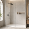 30-32 x 72 in Frameless Fixed Shower Panel - 30 x 72 in / Brushed Chrome view 1