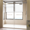 68-72"W x 76"H Frameless Double Sliding Soft-Close Shower Door, 3/8 inches (10mm) Thick SGCC Tempered Glass Door, Chrome