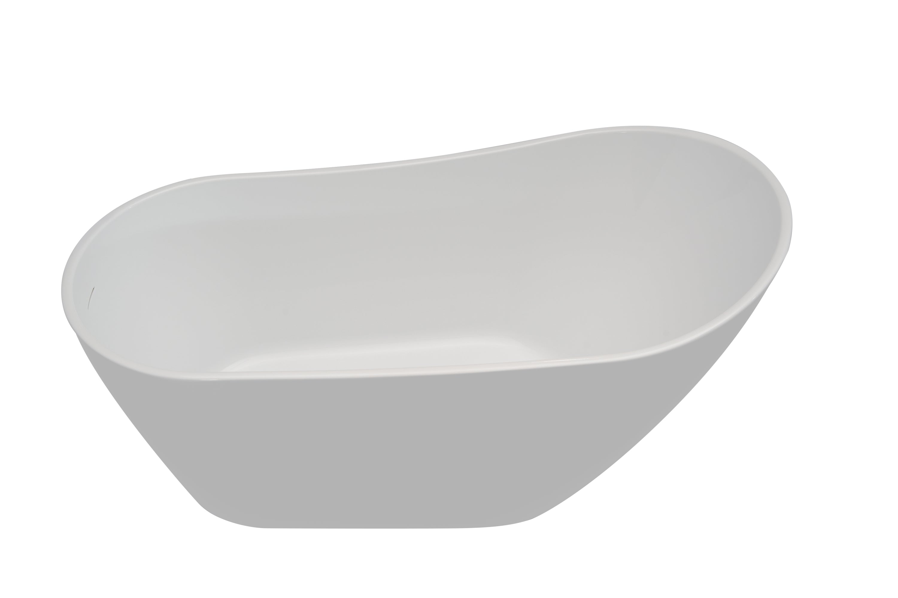 54" Acrylic Freestanding Soaking Bathtub-55 white