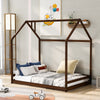 Full Size House Bed Wood Bed, Espresso(OLD SKU:WF281436AAP)