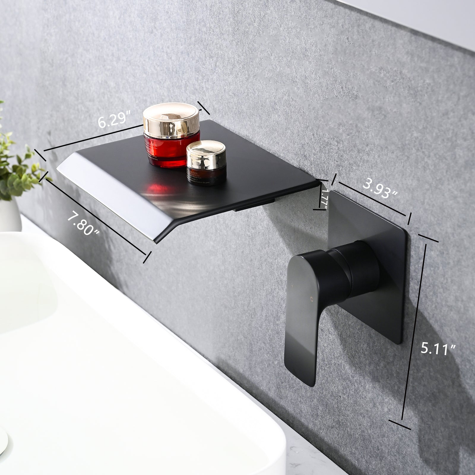 Waterfall Wall Mounted Tub Faucet