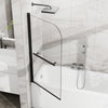 31 x 55 in Frameless Bathtub Screen - Matte Black view 1