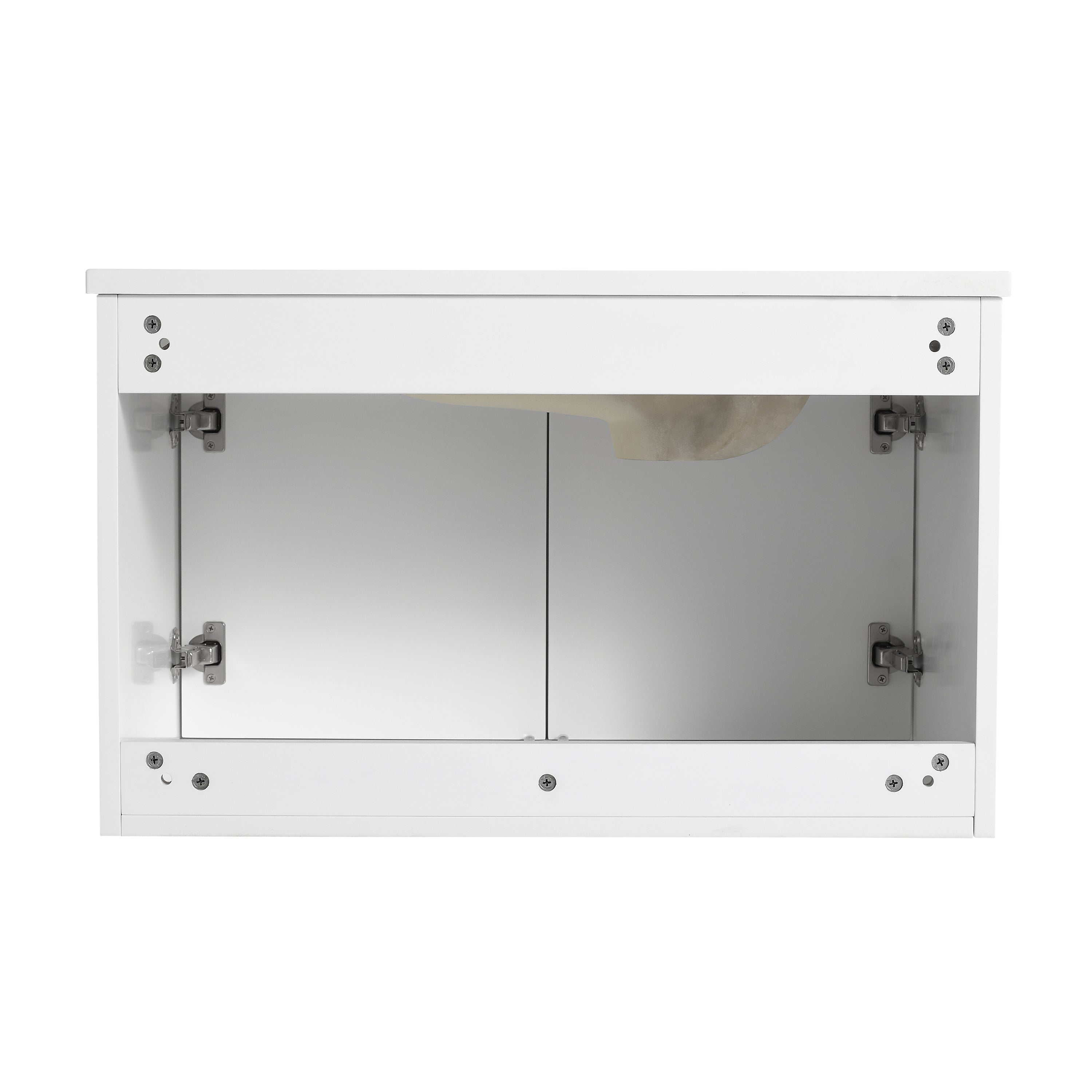 30 Inch Wall Mounted  Bathroom Vanity With Sink, Soft Close Doors, For Small Bathroom (KD-PACKING)