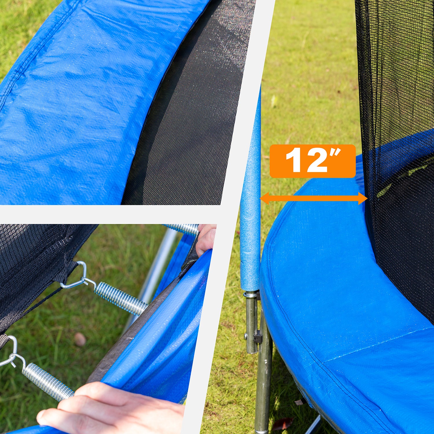 14FT  Trampoline with Safety Enclosure Net,Heavy Duty Jumping Mat and Spring Cover Padding for Kids and Adults,  Ladder