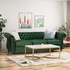 Durable 3-Seater Emerald Velvet Sofa, Combining Luxurious Comfort with Timeless Design, Perfect for Elegant Living Spaces, Featuring Plush Upholstery for Relaxation and a Touch of Sophisticated Style