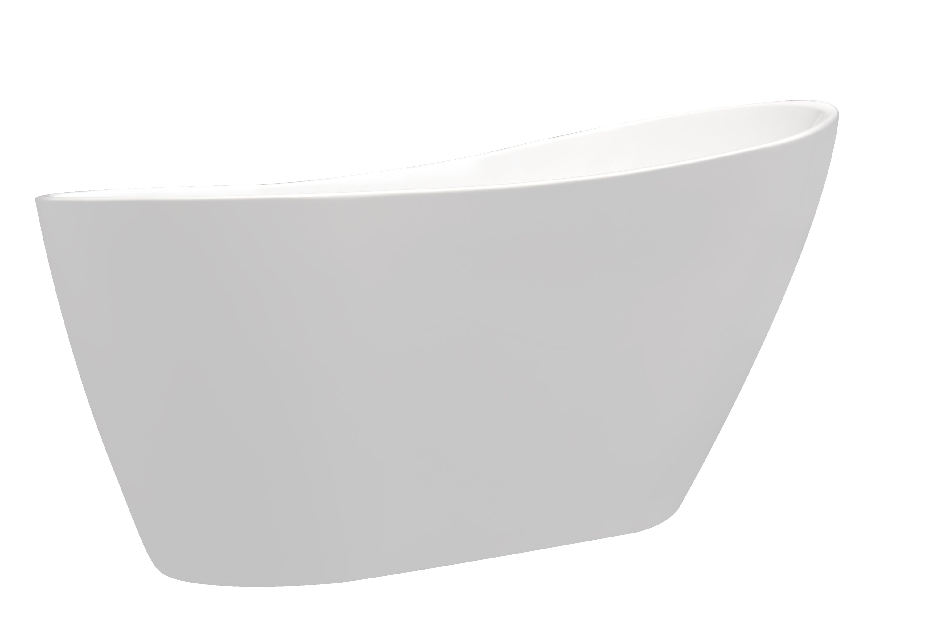 54" Acrylic Freestanding Soaking Bathtub-55 white