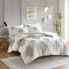 King/Cal King 3 Piece Cotton Blend Chenille Comforter Set
