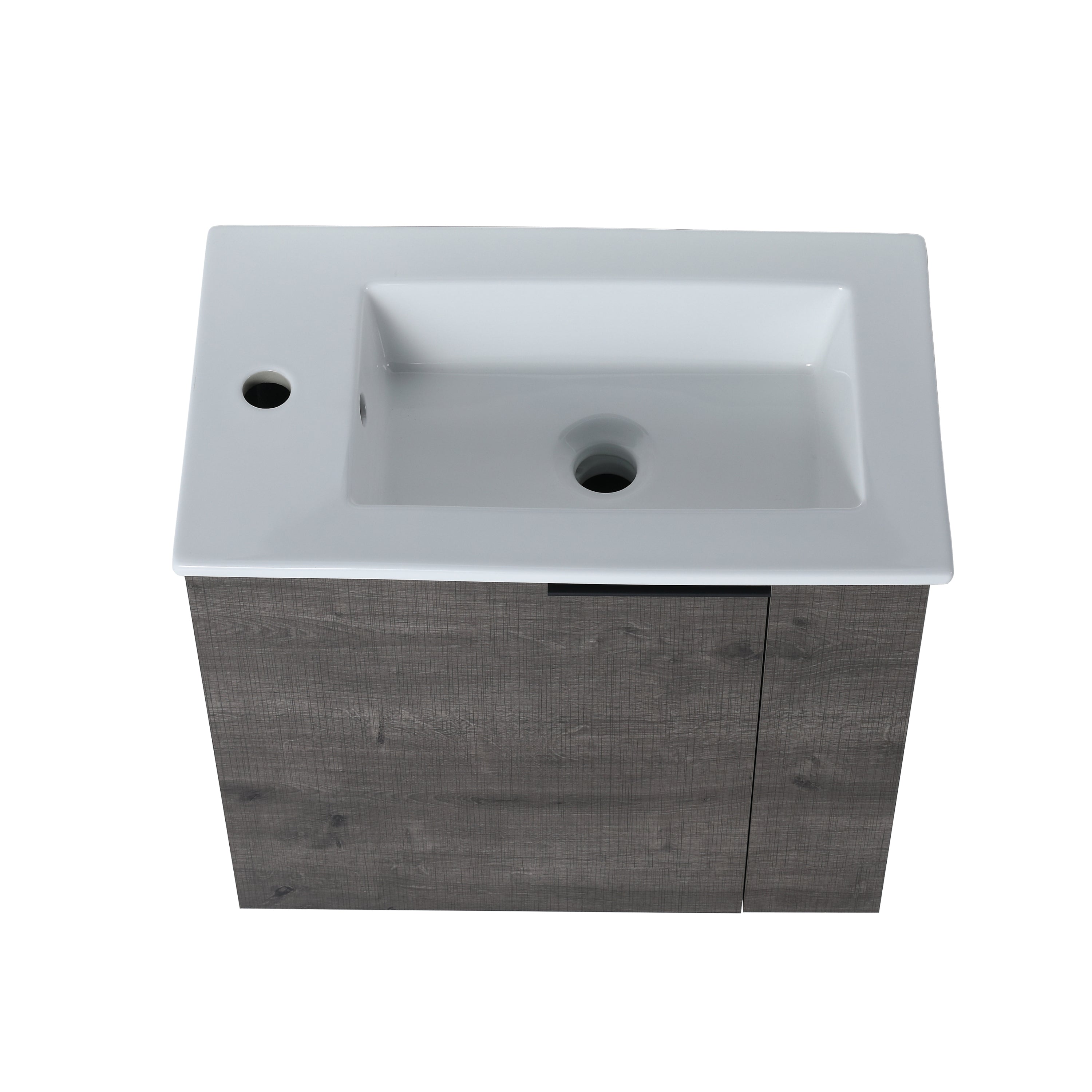 Bathroom Vanity with Sink 22 Inch for Small Bathroom,Floating Bathroom Vanity with Soft Close Door,Small Bathroom Vanity with Sink, 22x13 (KD-Packing)