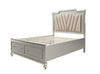 ACME Kaitlyn California King Bed in PU & Champagne 27224CK