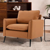 TS Cat paw leather upholstered sofa 1PC,Nordic retro light luxury living room balcony bedroom single casual sofa chair