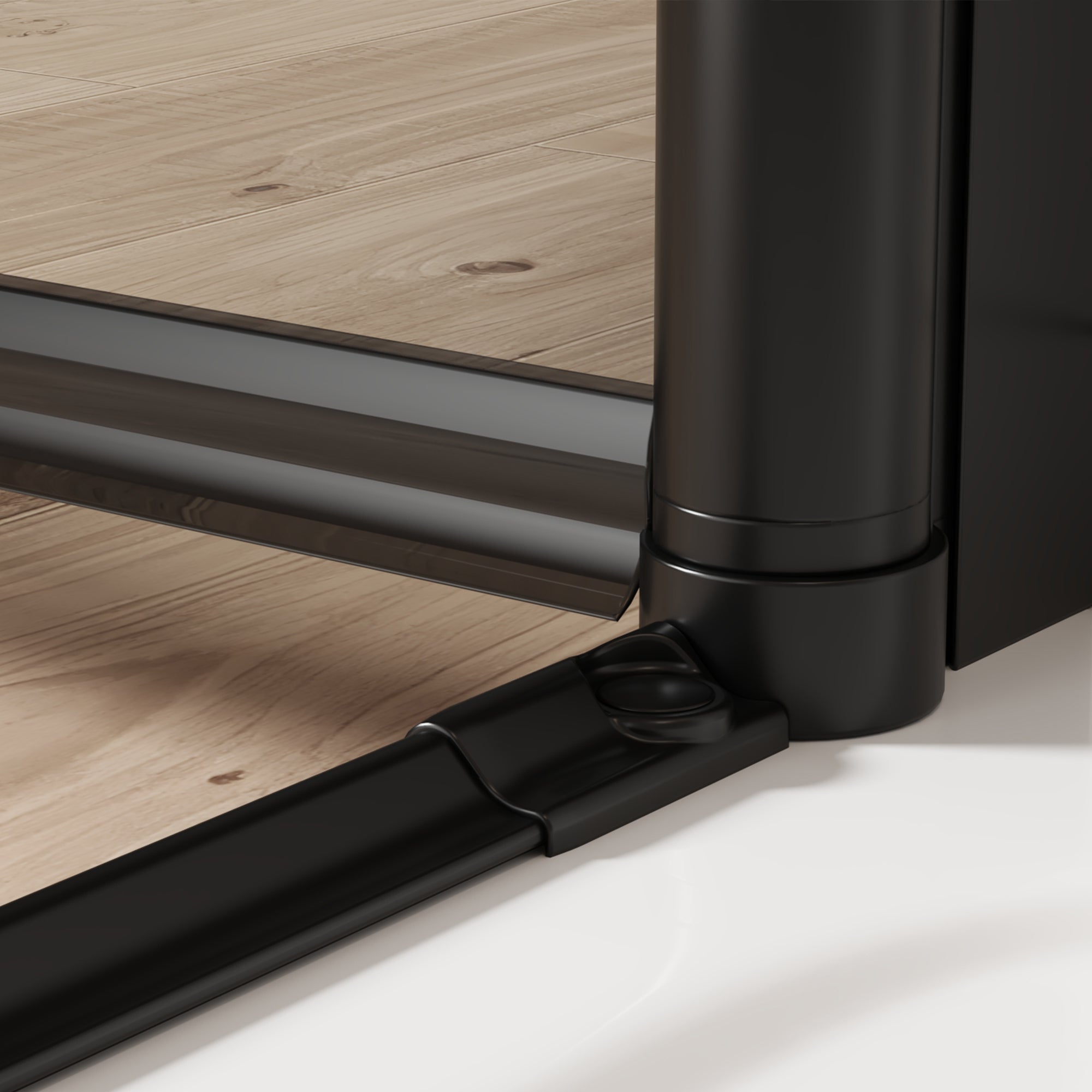 34 x 72 in Single-Panel Pivot Shower Door - 34 x 72 in / Matte Black view 6