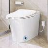 Luxury Smart Toilet with Dryer and warm water,  Elongated Bidet Toilet with Heated Seat, with Remote Control, LED Night Light, Power Outage Flushing, Soft Close Cover,Whit