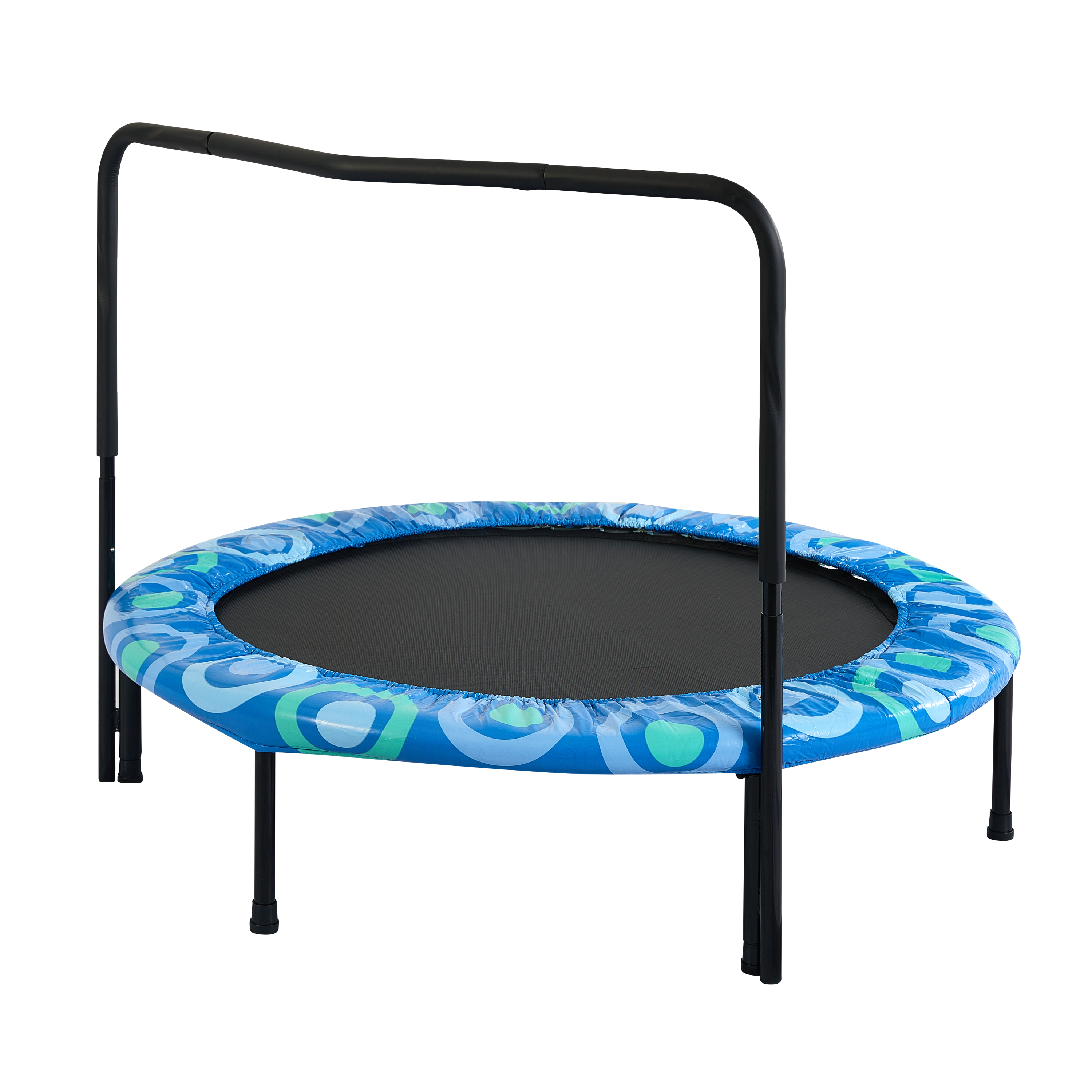 XTP002 Assembled children's trampoline happy expression outdoor and indoor  for kids age 3 - 7