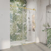 56-60 x 76 in Frameless Sliding Shower Door showing glass door detail