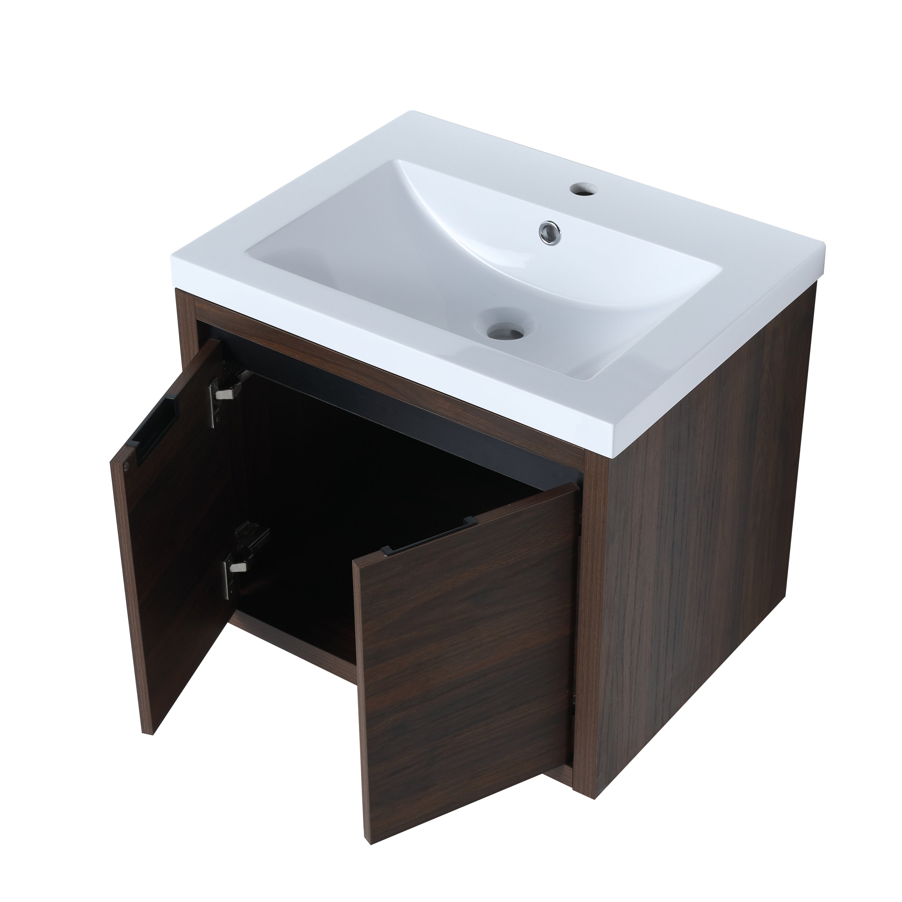 Bathroom Cabinet With Sink,Soft Close Doors,Float Mounting Design,24 Inch For Small Bathroom,24x18(KD-Packing),W128650530