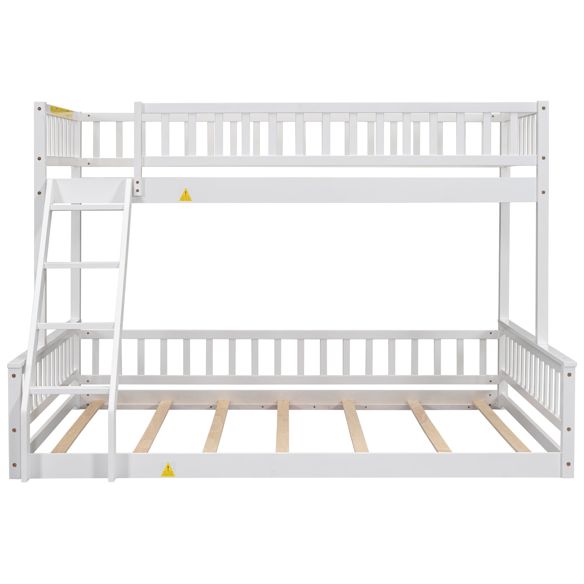 Twin XL over Queen Bunk Bed with Ladder, White — supplier product image 9