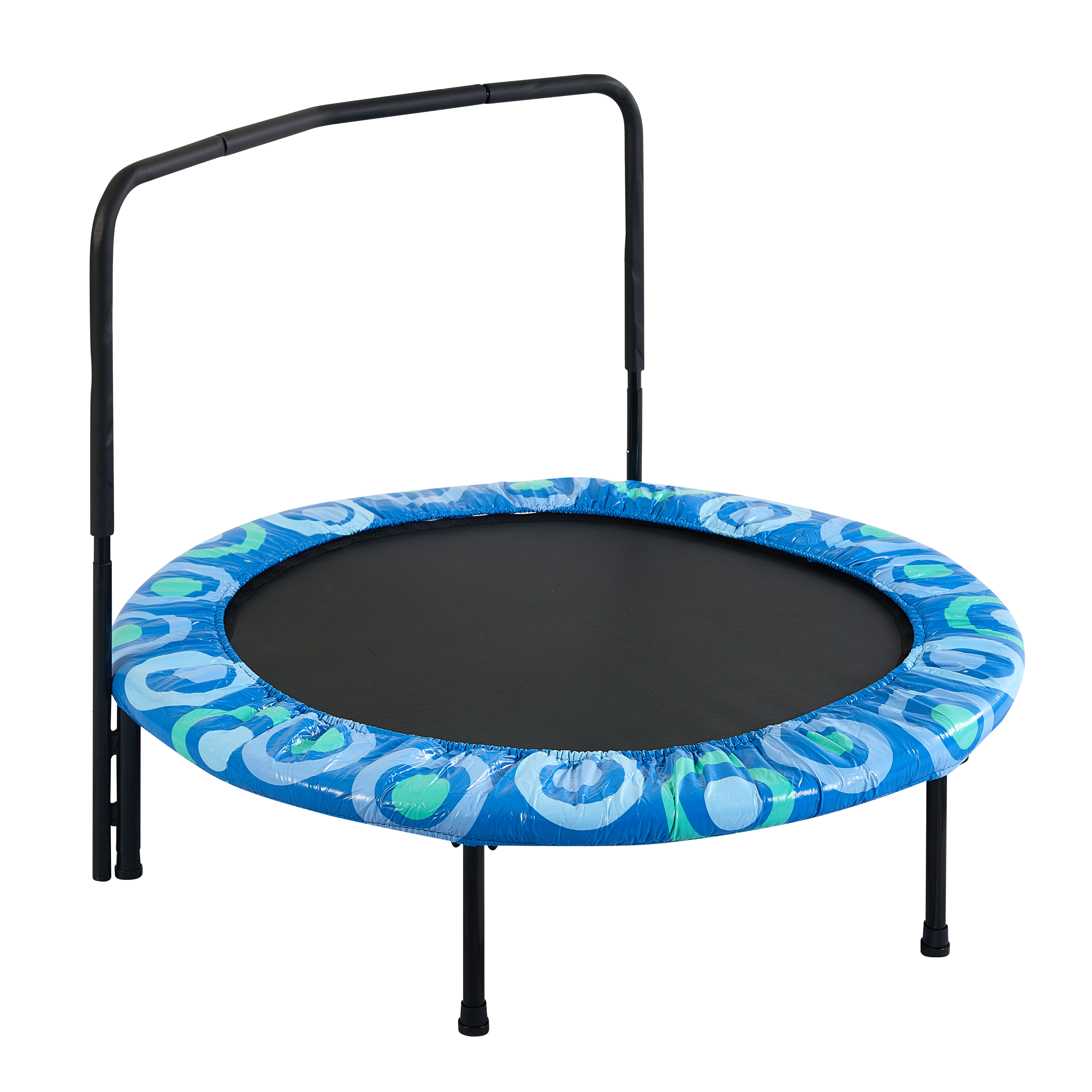 XTP002 Assembled children's trampoline happy expression outdoor and indoor  for kids age 3 - 7