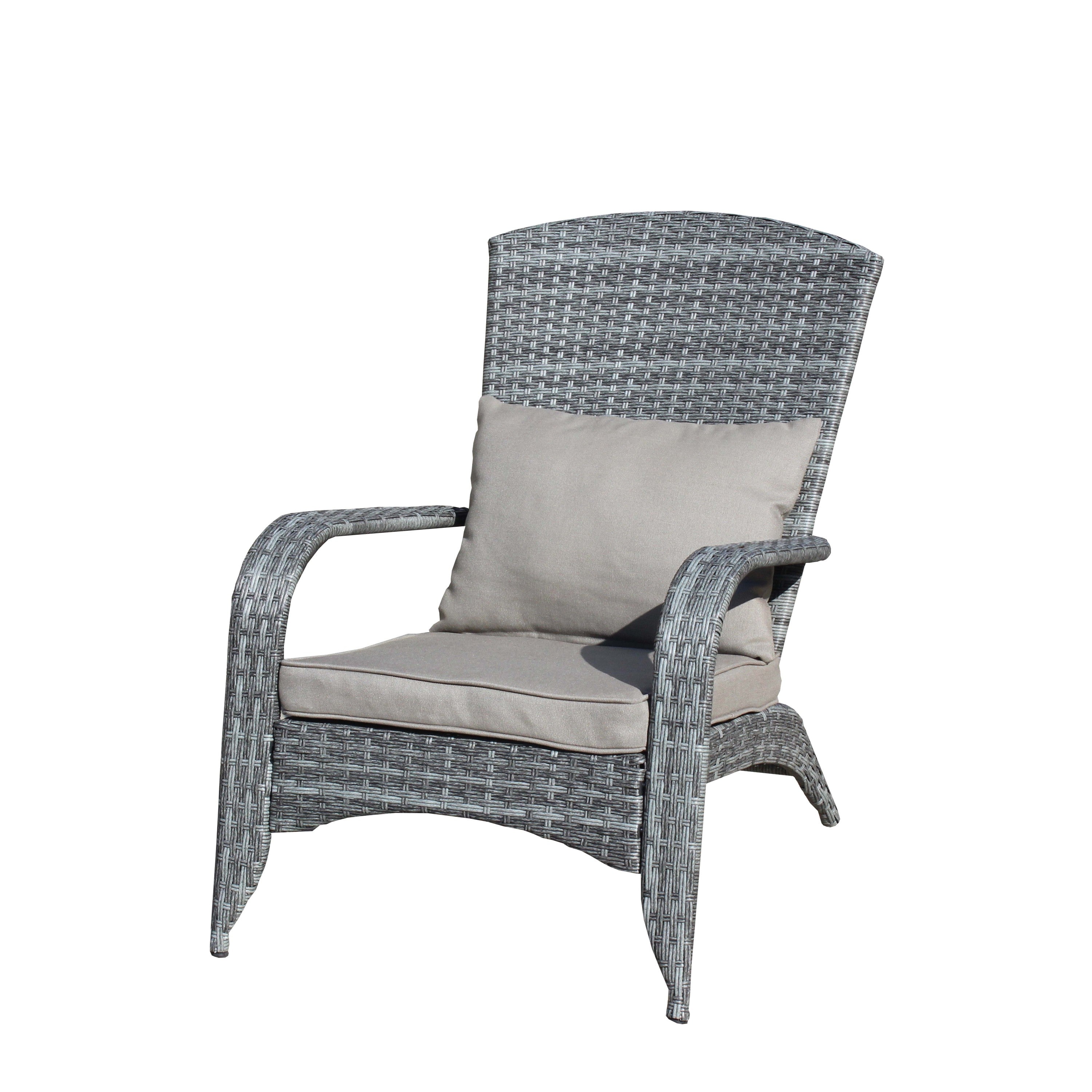 Patio Chair with Cushions( Grey Cushion)