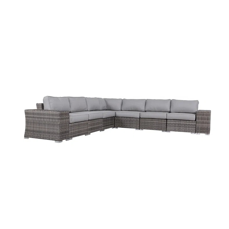 Fully Assembled Outdoor Wicker Patio Sofa - Quick Setup Pre-Assembled Patio Furniture