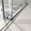 60 x 63 in soft-close bypass shower door in Brushed Nickel
