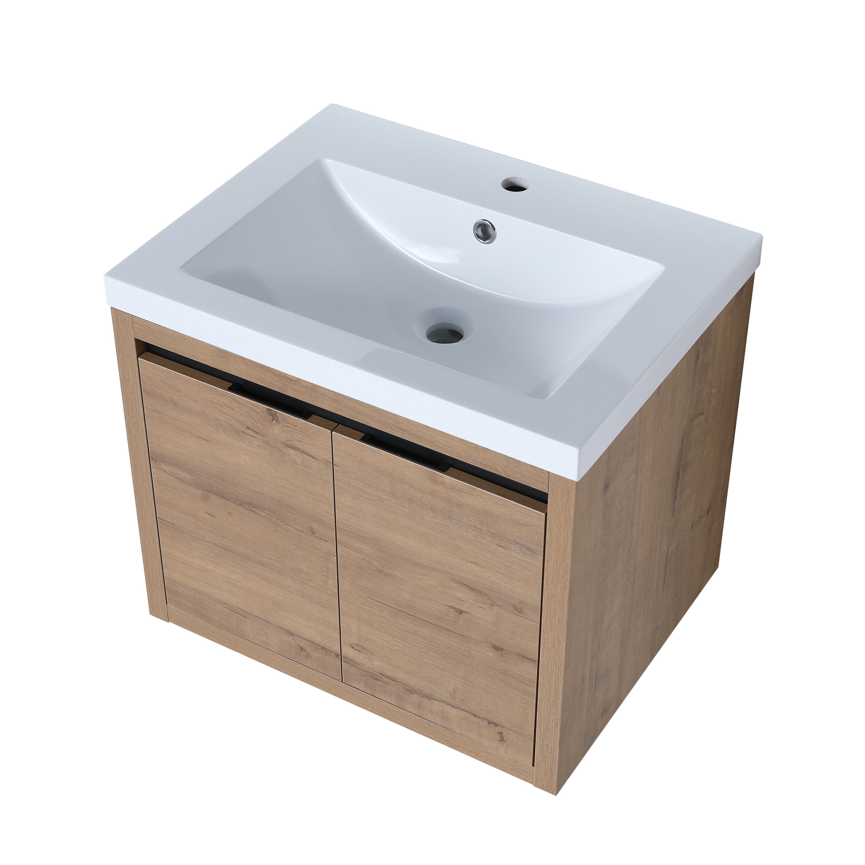Bathroom Cabinet With Sink,Soft Close Doors,Float Mounting Design,24 Inch For Small Bathroom,24x18-00924 IMO-1(KD-Packing),W128650513