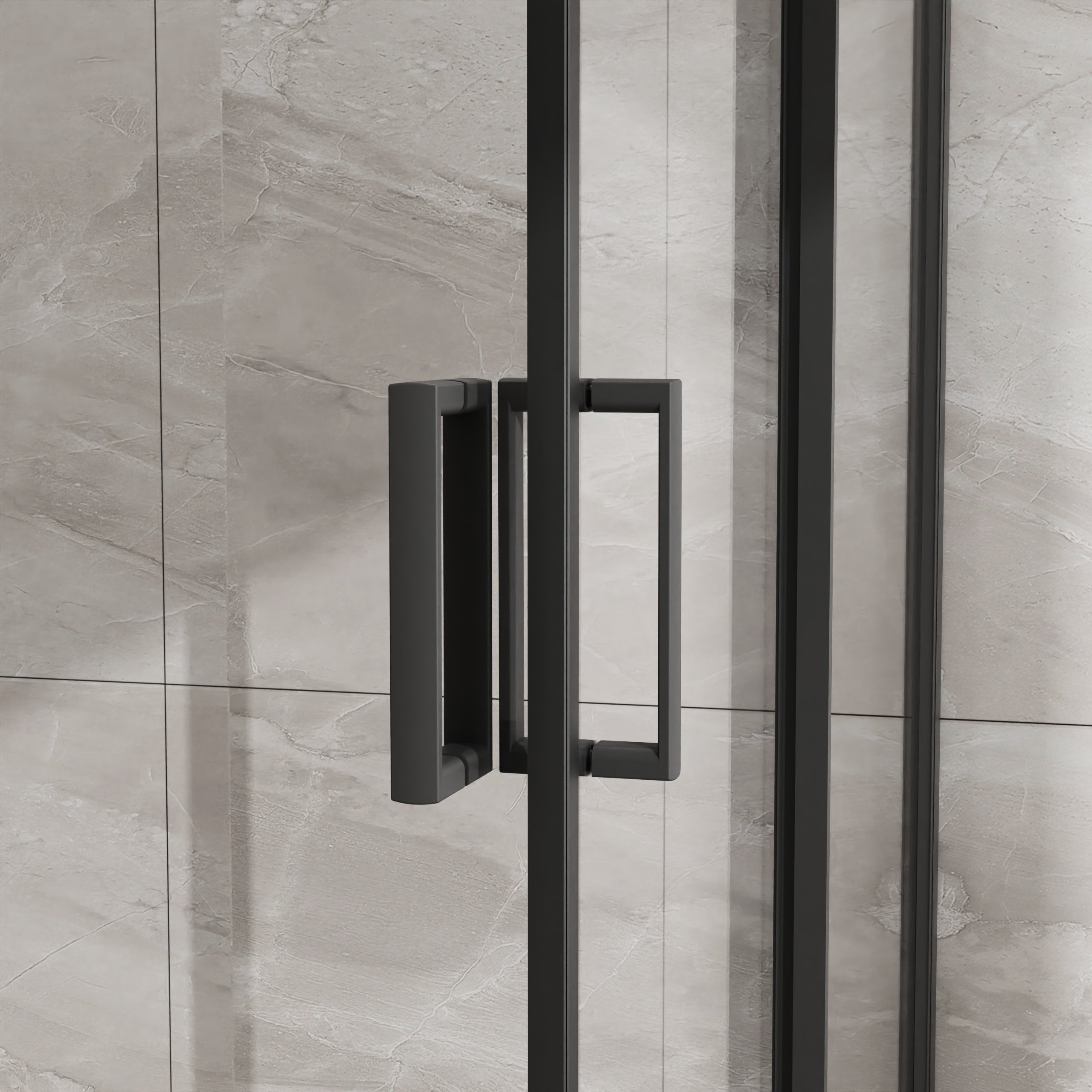 36 x 36 x 72 in Corner Sliding Shower Enclosure - 36 x 36 x 72 in / Matte Black view 6