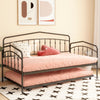 Fox twin daybed with twin trundle, Black