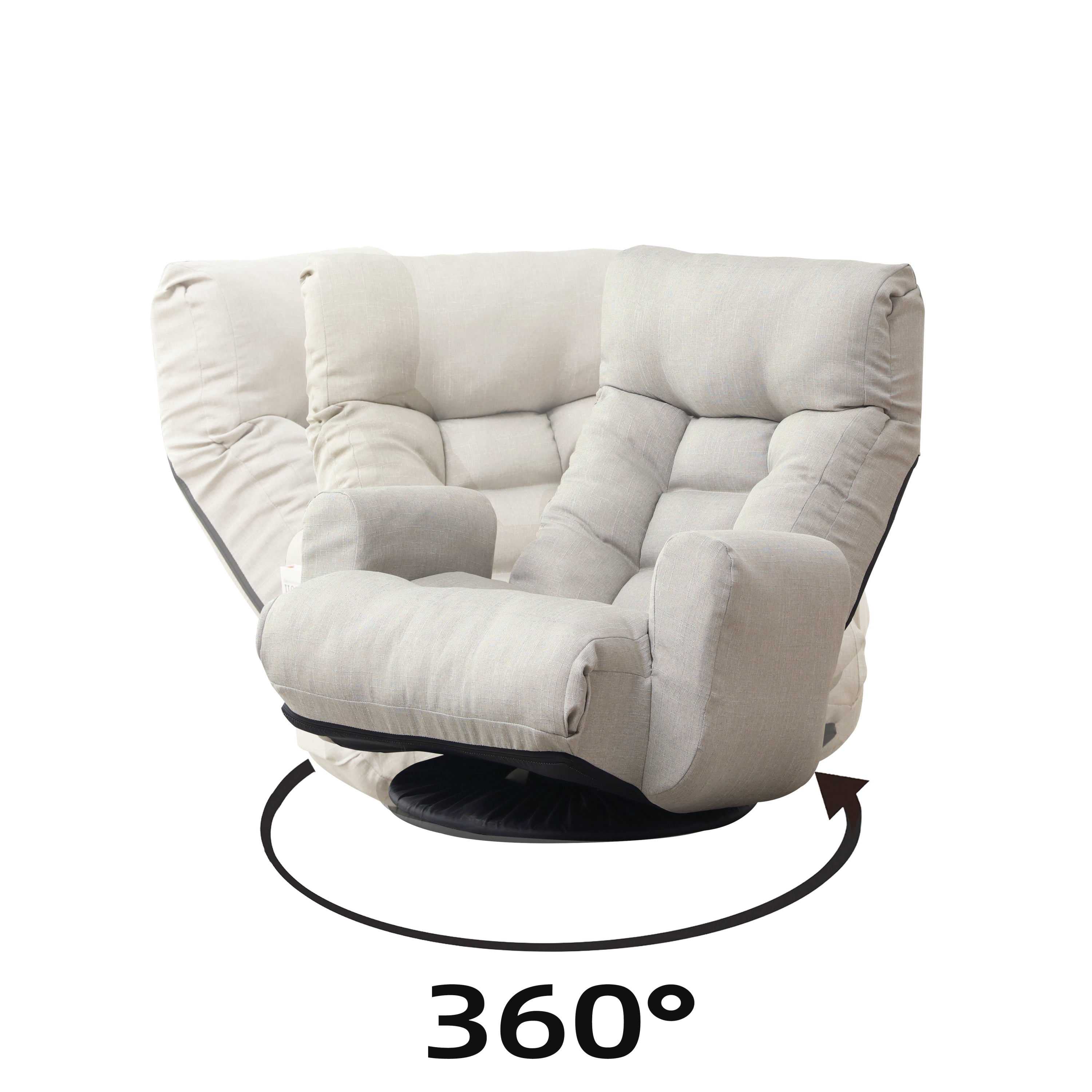 Adjustable head and waist, game chair, lounge chair in the living room, 360 degree rotatable sofa chair,Rotatable seat Leisure Chair deck chair,Leisure sofa and lounge chair combination