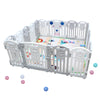 66" * 66" Baby Playard Playpen Indoor Plastic Material Fence Baby Fence Pet Fence 16+2 Combination