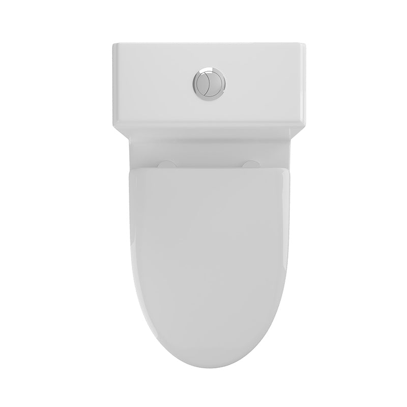 1.1/1.6 GPF Elongated Comfort Height Super Quite Flushing Floor Mounted One-Piece Toilet, CUPC Certified, WaterSense Cetified, Ceramic, White Color, Soft Close Seat