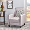 Recliner Push Back Chair for Elegant Home Décor Beige