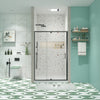 38-60 x 71 in pivot swing shower door matte black