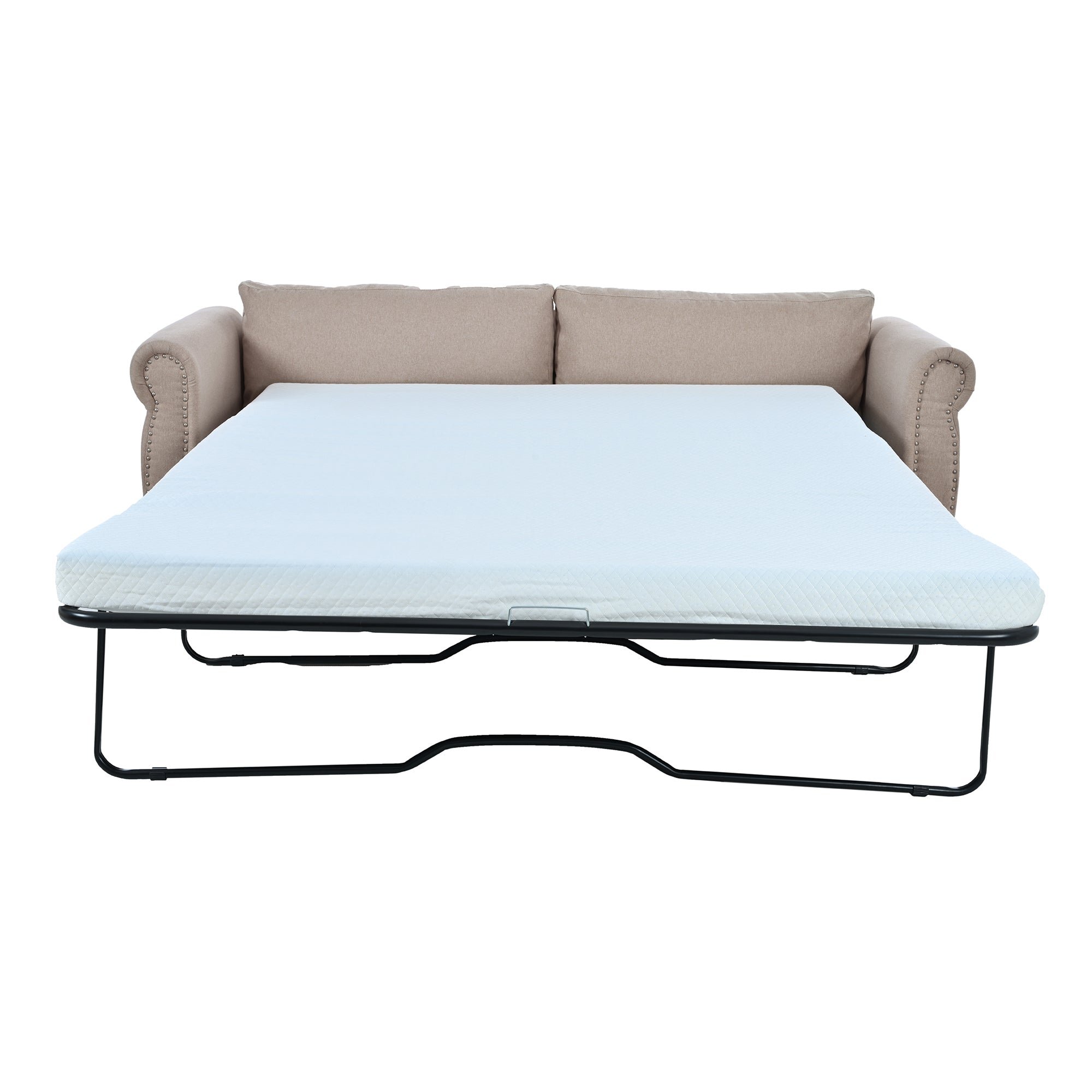 U_Style 80.7'' 2-in-1 Sofa Bed Sleeper with Large Mattress(63''*70.9*3.3 inch), for Living Room Spaces  Bedroom