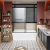 60 x 62 in Soft-Close Dual Sliding Shower Door - 60 x 62 in / Matte Black / Soft-Close Track view 1