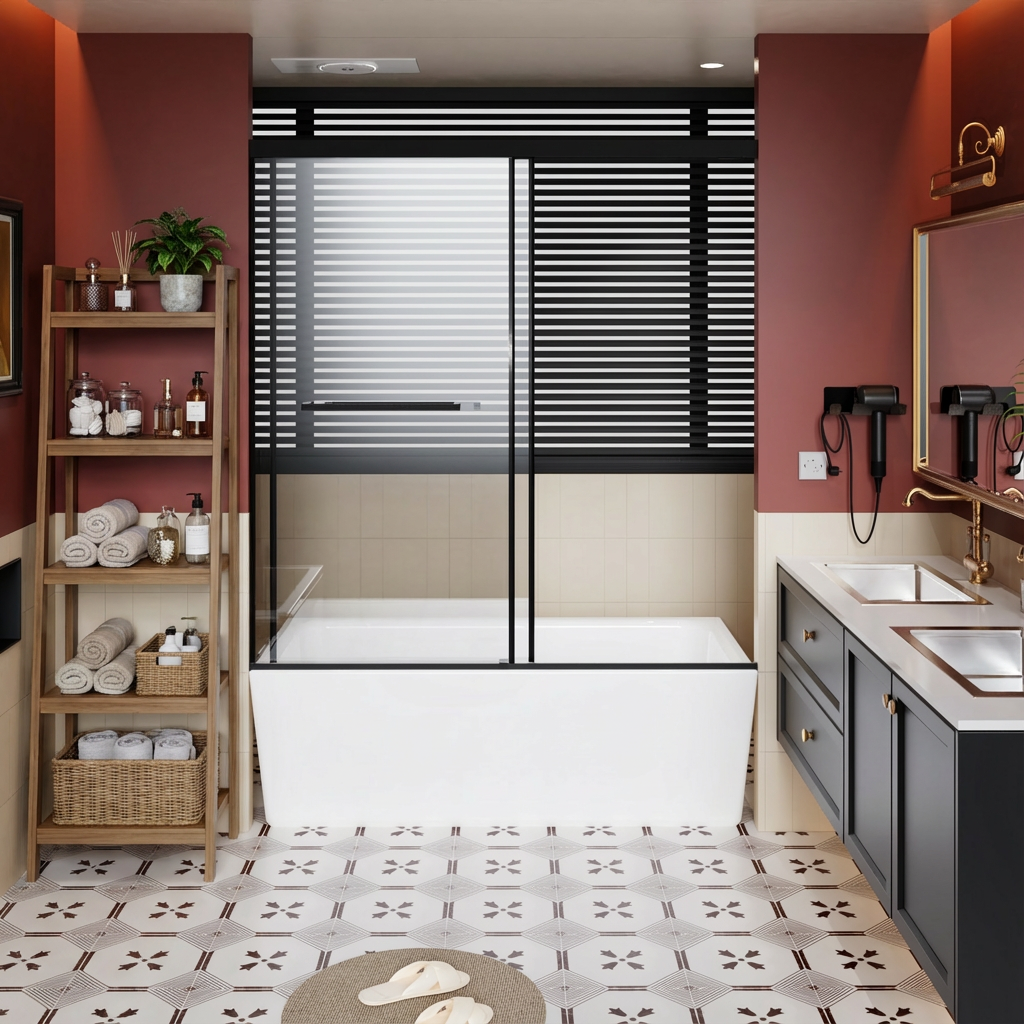 60 x 62 in Soft-Close Dual Sliding Shower Door - 60 x 62 in / Matte Black / Soft-Close Track view 1