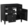 36'' Bathroom Vanity without Top Sink, Modern Bathroom Storage Cabinet with 2 Drawers and a Tip-out Drawer, Solid Wood Frame (NOT INCLUDE BASIN SINK)